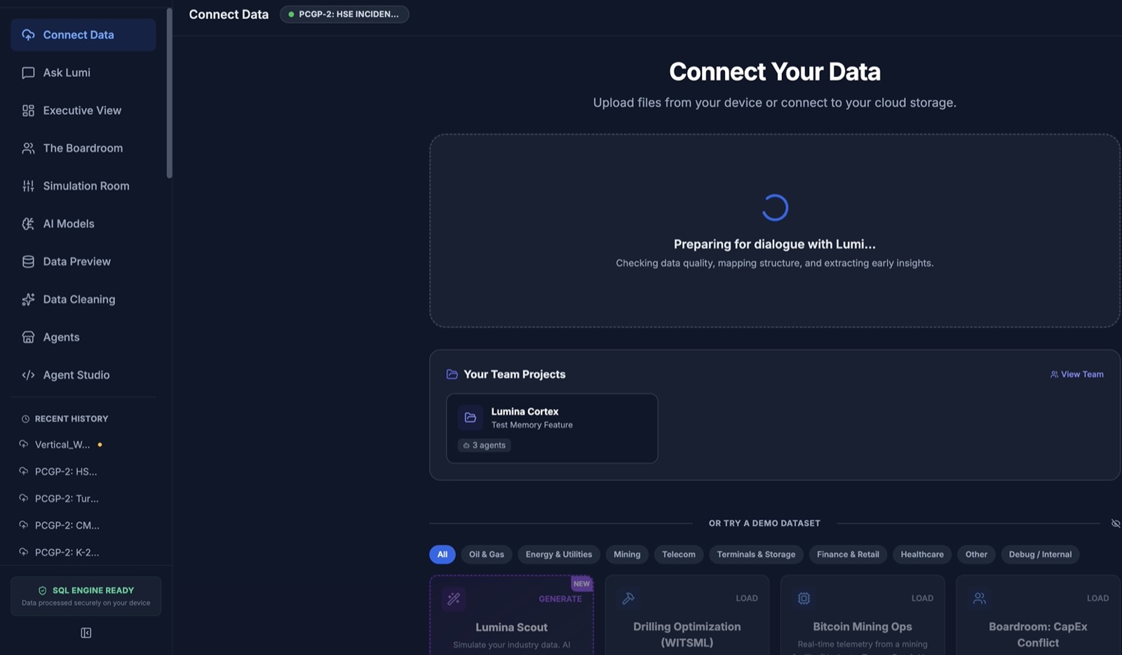 Lumina Express: Connect your data